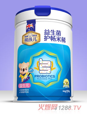 熊孩兒益生菌護(hù)暢米?。▓A聽）