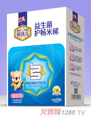 熊孩兒益生菌護(hù)暢米?。ê醒b）